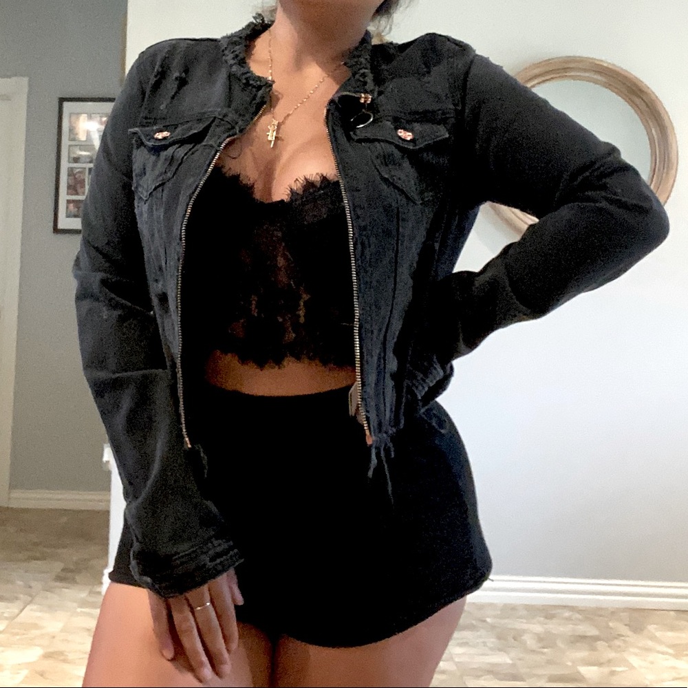 Distressed Denim Jacket
